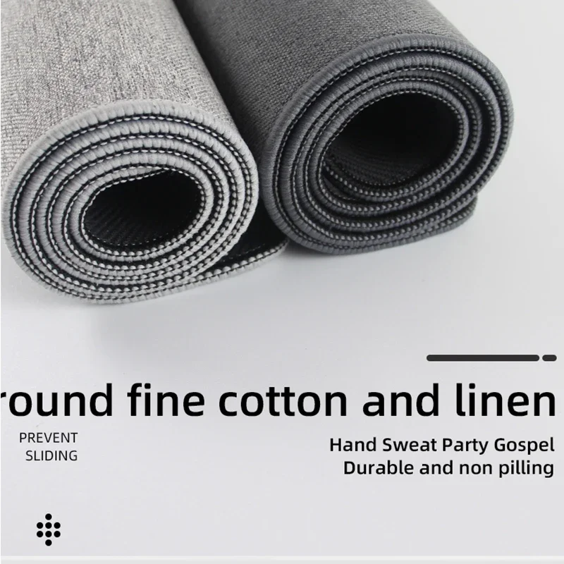 Desk Corner Mat - Cotton and Linen Rubber XXL Mouse