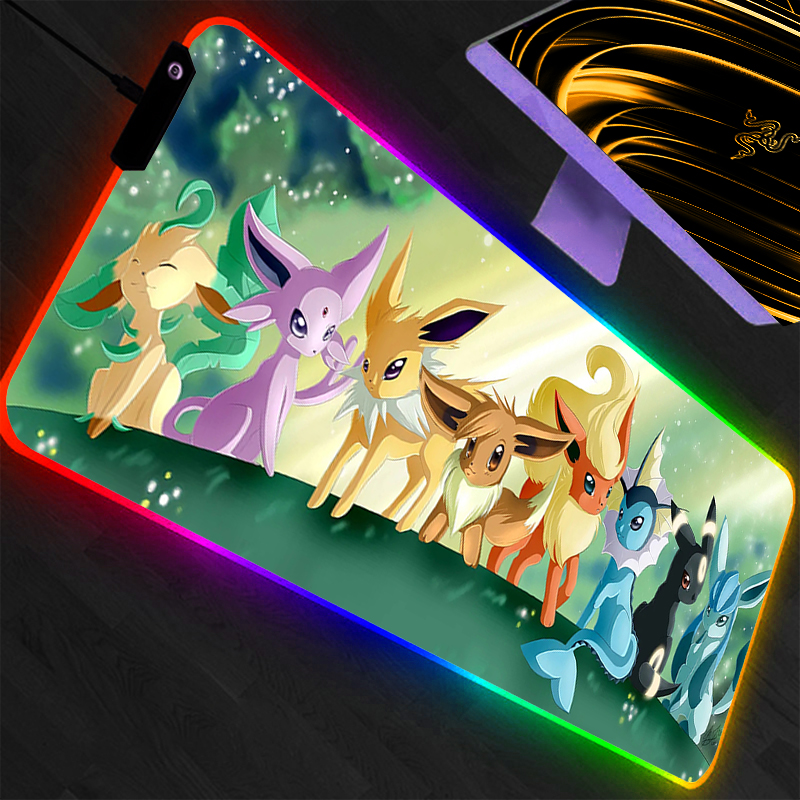 Gaming Accessories Led - LED Mouse Pad Pokemon Pikachu Anime