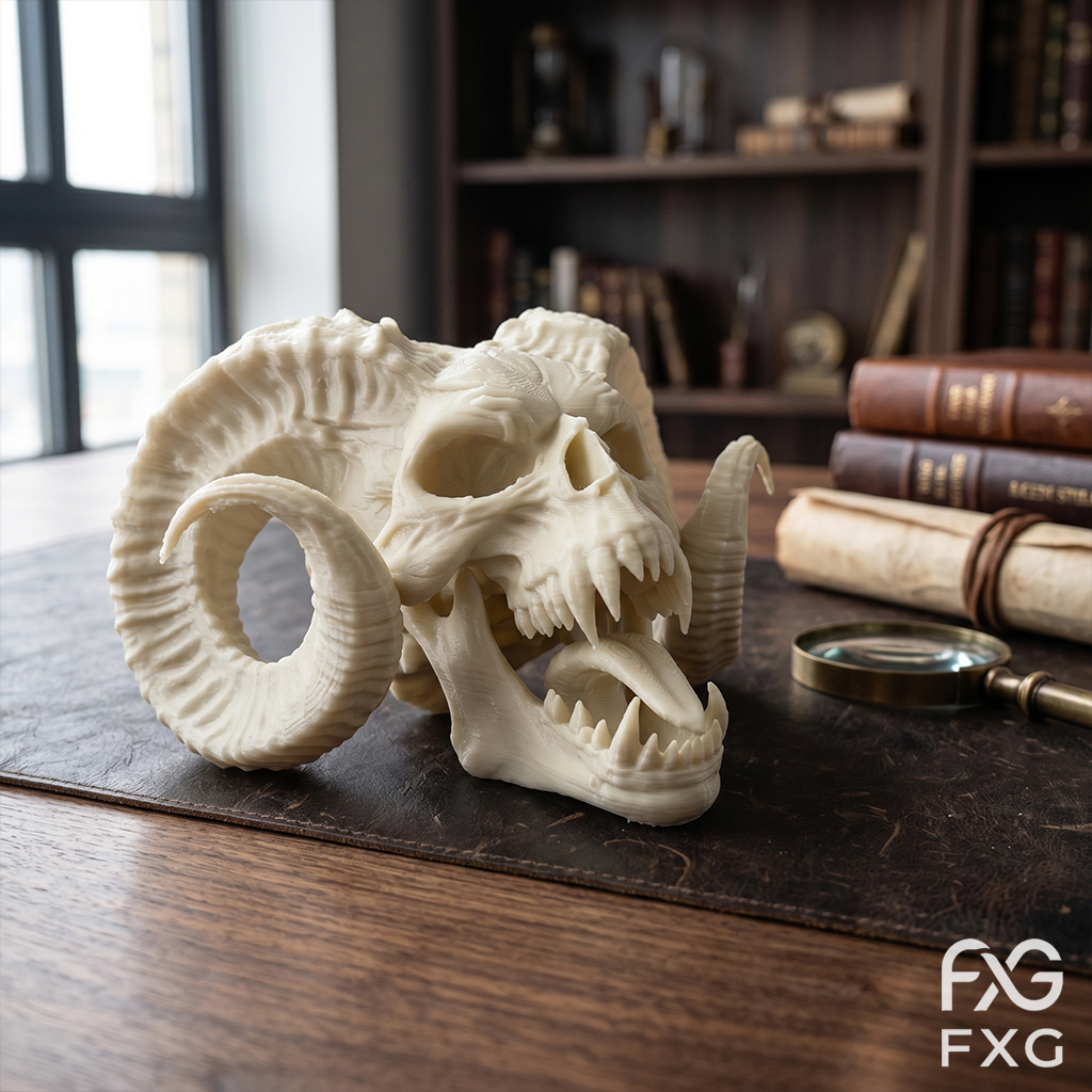 3D Printed Spiral Curved Horn  - Gaming Accessories Room avaliação e preço
