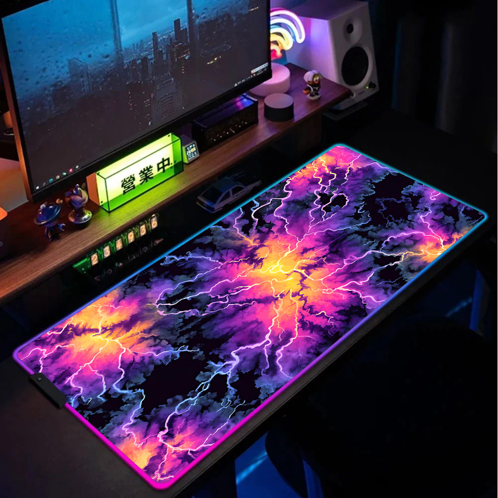 Rgb Xxl Mouse Pad Gaming Desk  - Gaming Accessories Images avaliação e preço