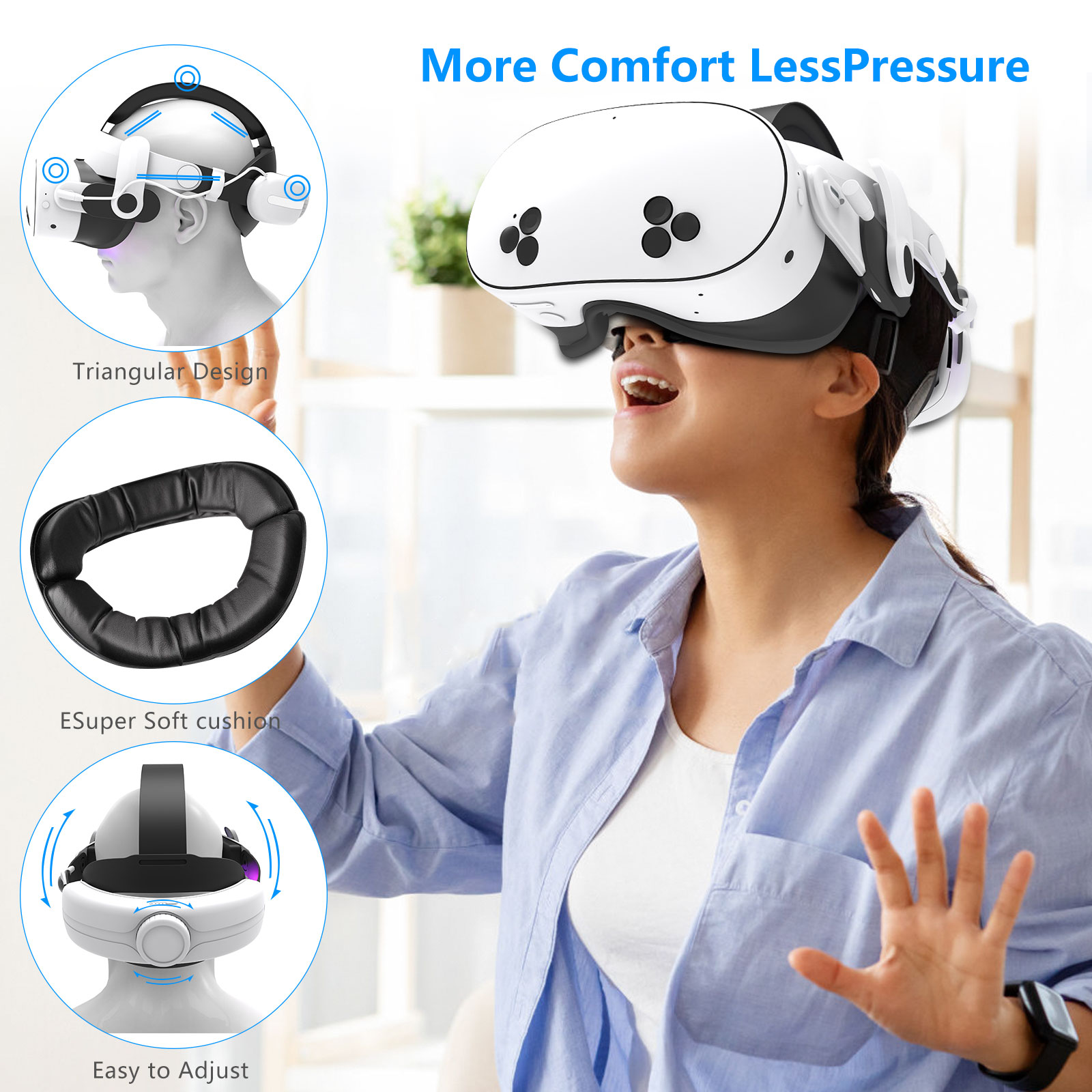 For Quest3S VR Headset 12000mA - Gaming Accessories Vr avaliação e preço