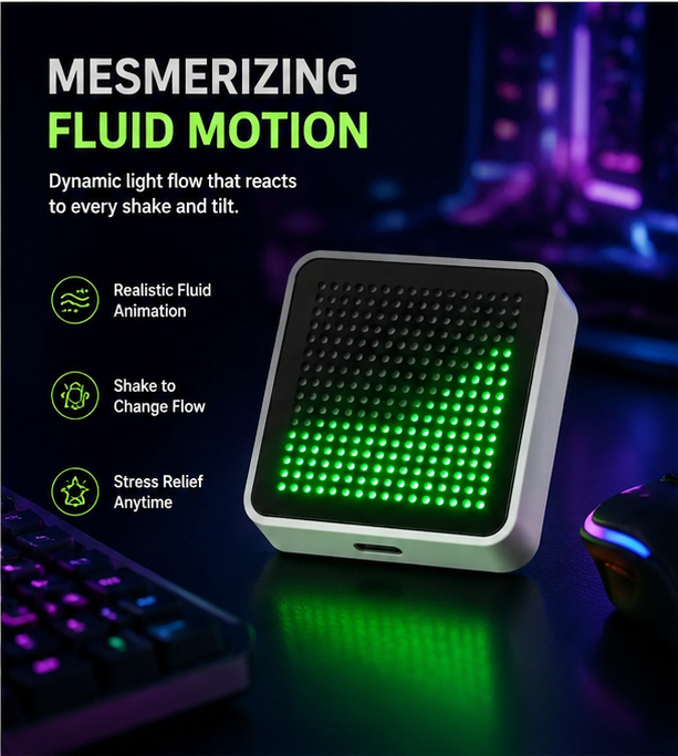 LED Fluid Simulation Desktop O - Gaming Accessories Led avaliação e preço