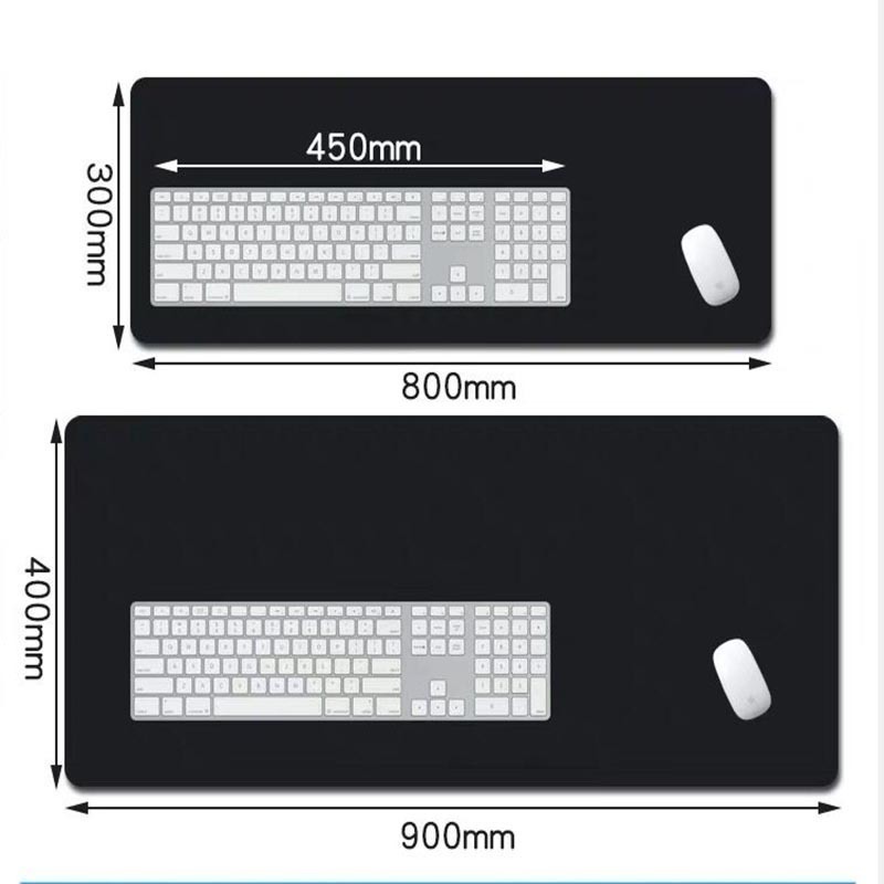 Pure Black Mousepad Large Gami - Desk Corner Mat avaliação e preço