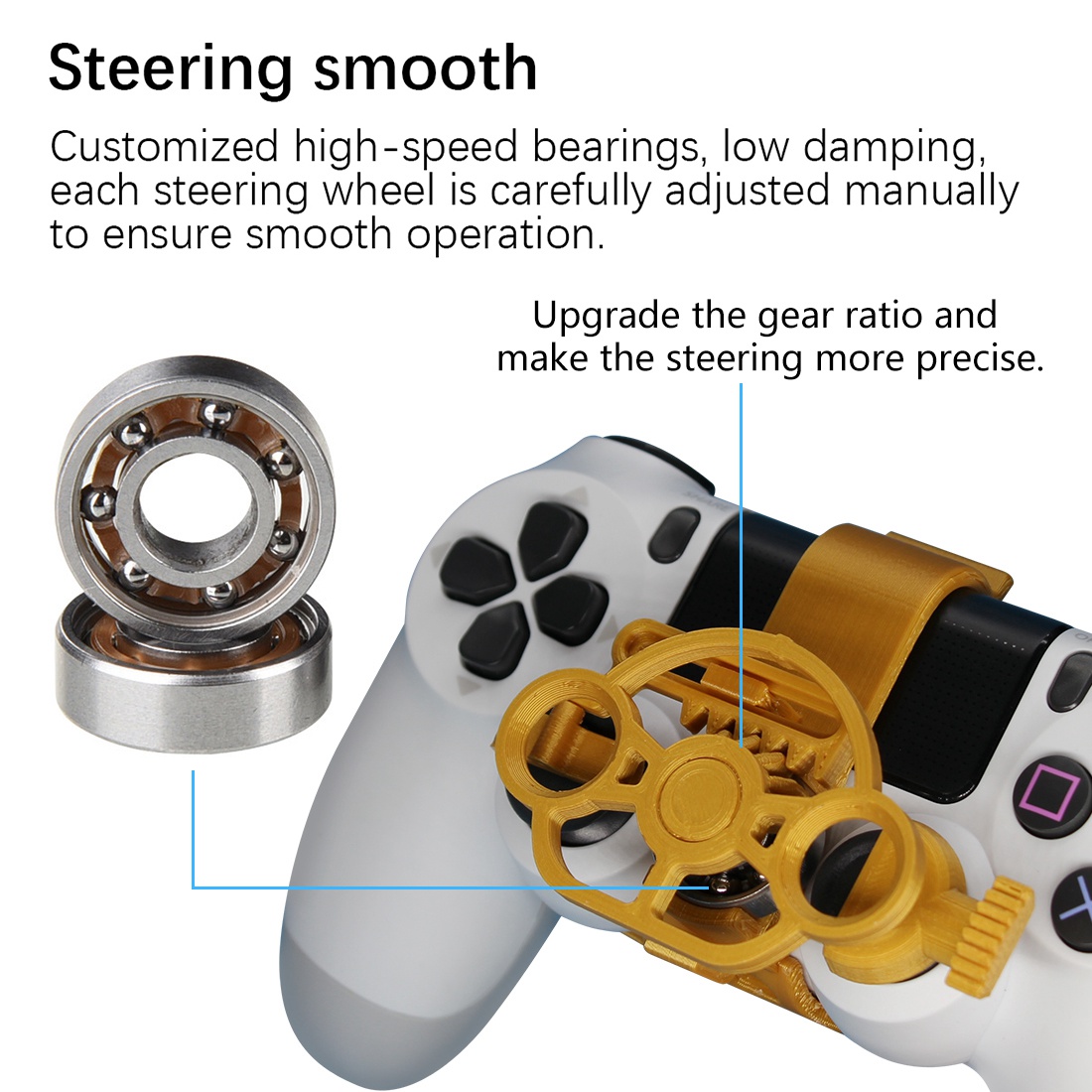 Gaming Racing Wheel Mini Steer - Gaming Accessories To 3D Print avaliação e preço