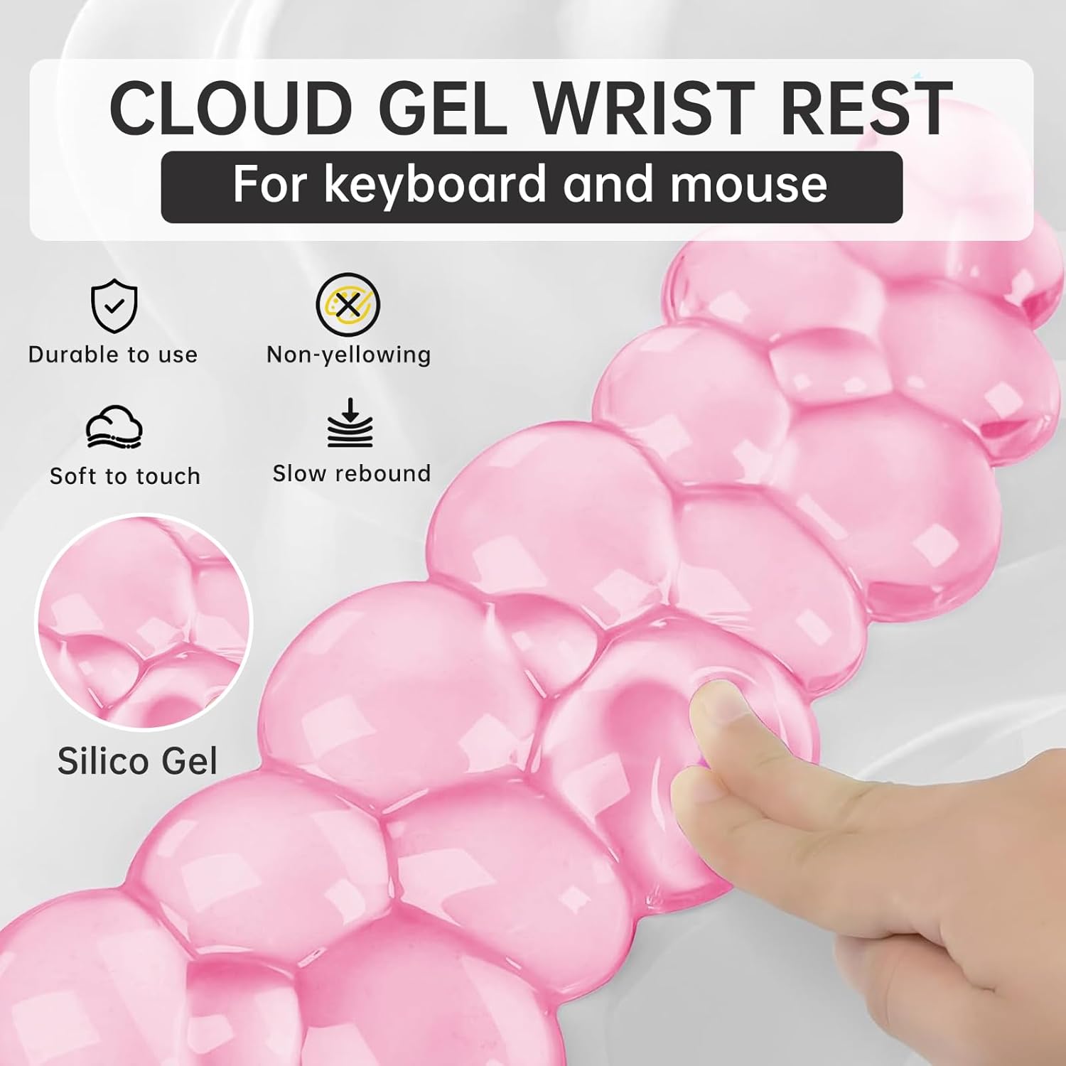 Mouse Pad with Wrist Rest, Sof - Gaming Accessories Images avaliação e preço