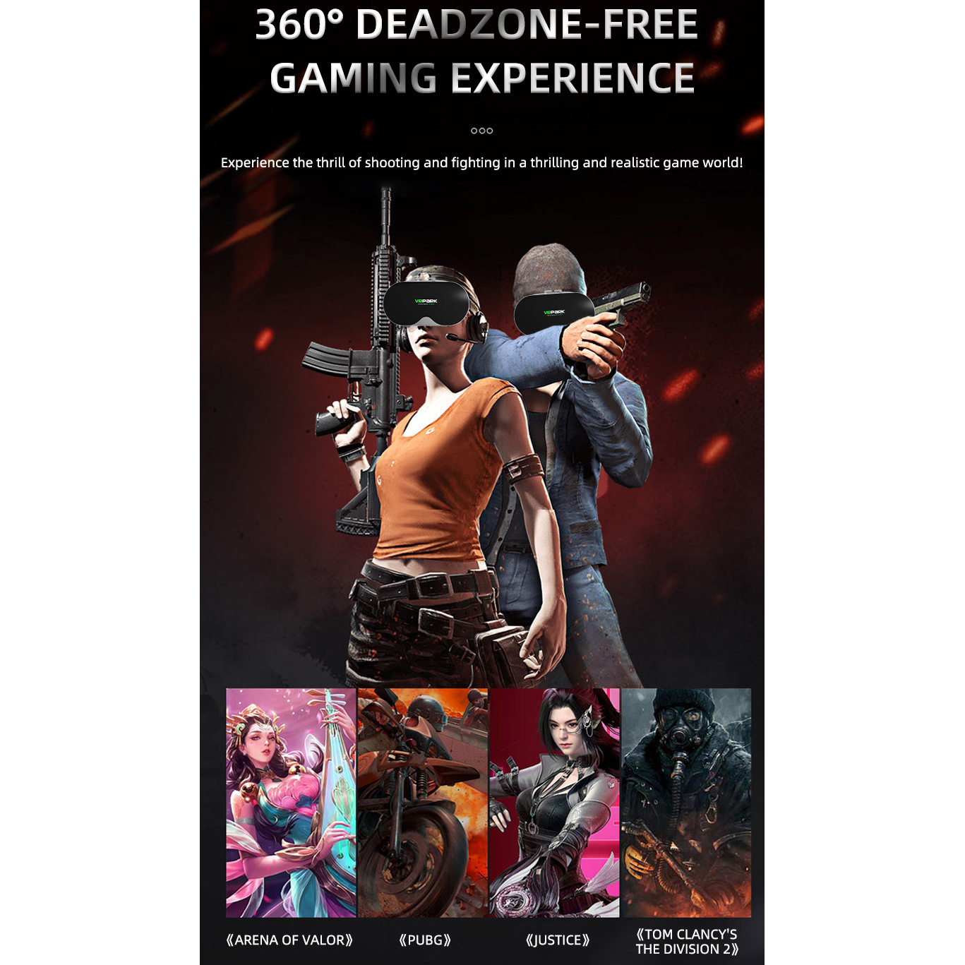 Virtual Reality 3D VR Glasses  - Gaming Accessories Vr avaliação e preço