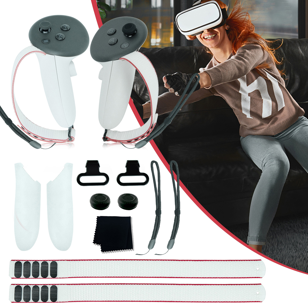 VR Accessories Bundle Battery  - Controller Grip Cover avaliação e preço
