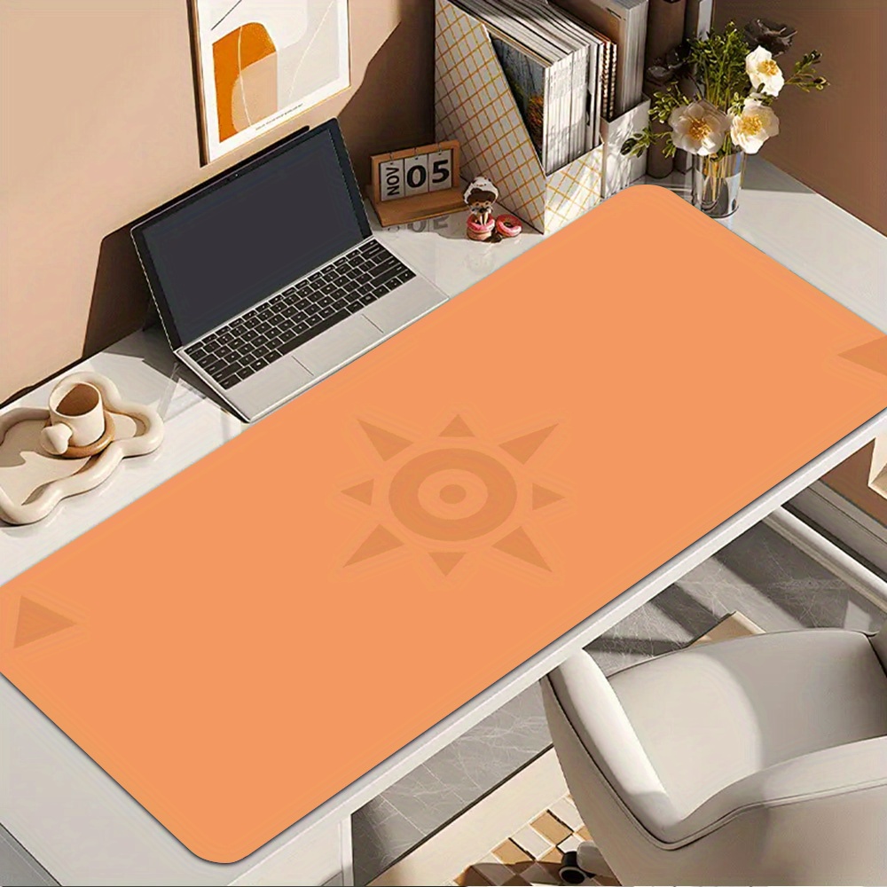 XXL Large Desk Mat Warm Orange - Desk Corner Mat avaliação e preço