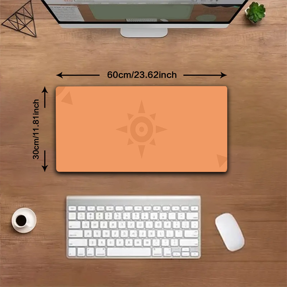 XXL Large Desk Mat Warm Orange - Desk Corner Mat avaliação e preço