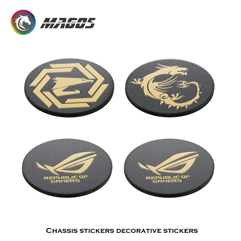 Computer Case Fan Metal Sticke - Gaming Accessories Room avaliação e preço