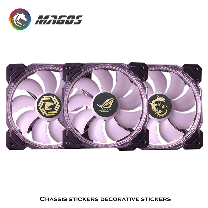 Computer Case Fan Metal Sticke - Gaming Accessories Room avaliação e preço