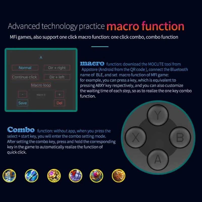 Cell Phone Gamepad Joystick Fo - Gaming Accessories Vr avaliação e preço