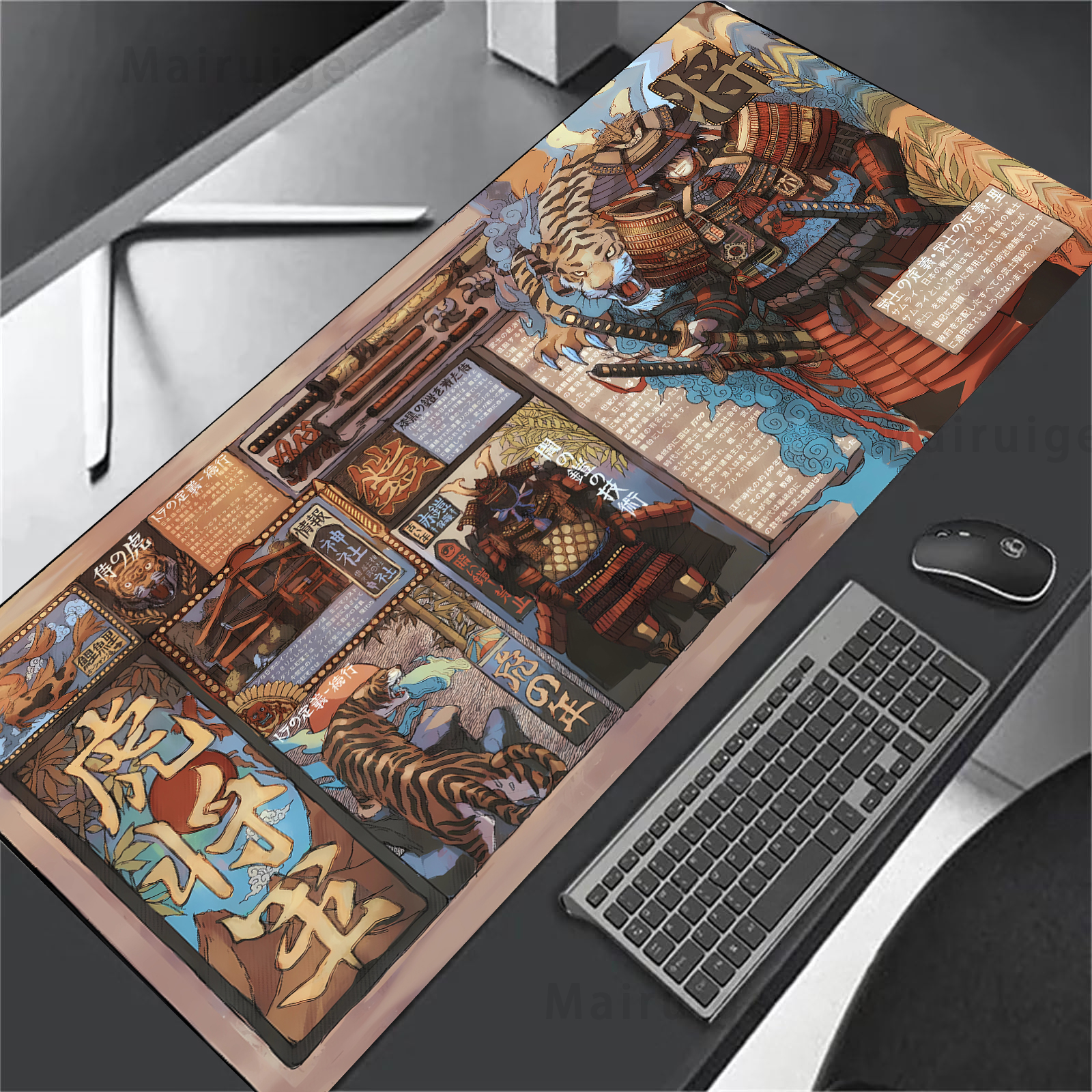 Large Mouse Pad Japanese Stree - Gaming Accessories Pc Setup avaliação e preço