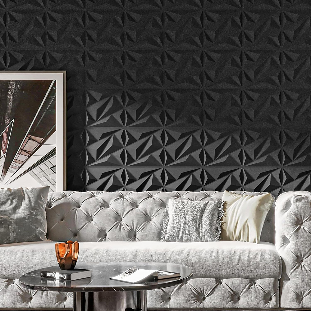 50/100Pcs 3D Wall Panel Diamon - Gaming Accessories Room avaliação e preço