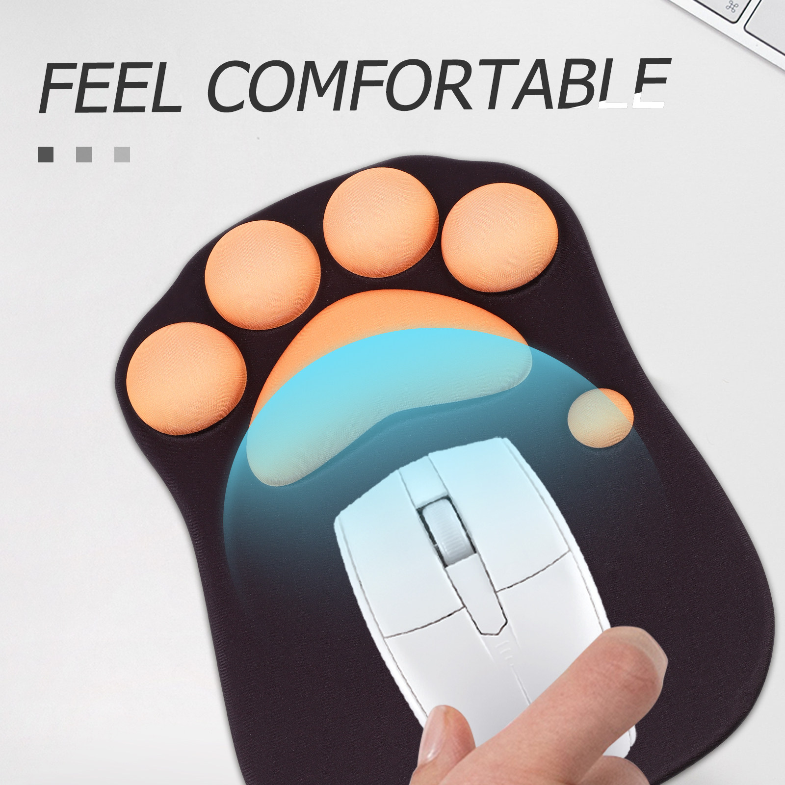 Cat Paw Mouse Pad Soft Wrist S - Gaming Accessories Shop avaliação e preço