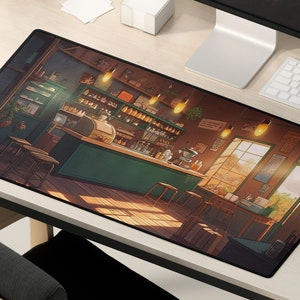 Kawaii Anime Desk Mat Coffee S - Gaming Accessories Shop avaliação e preço