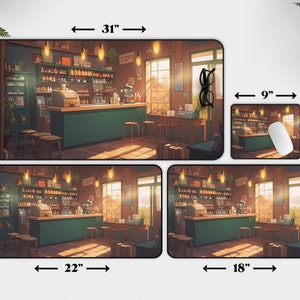 Kawaii Anime Desk Mat Coffee S - Gaming Accessories Shop avaliação e preço