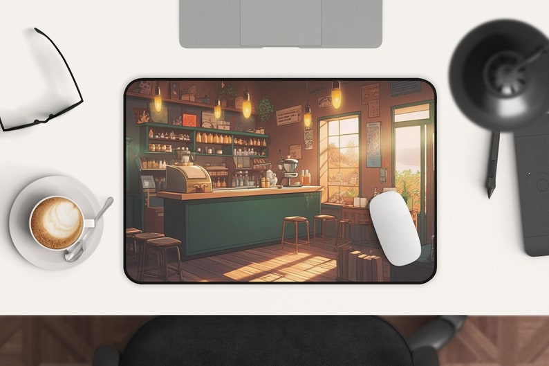Kawaii Anime Desk Mat Coffee S - Gaming Accessories Shop avaliação e preço