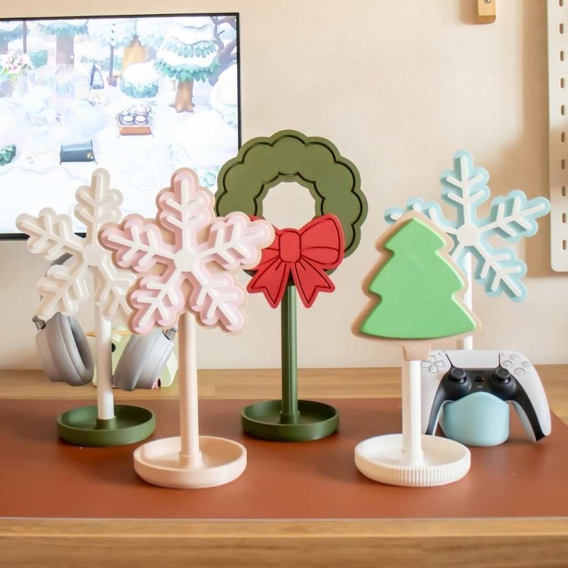 Snowflake Headphone Stand 3D P - Gaming Accessories To 3D Print avaliação e preço