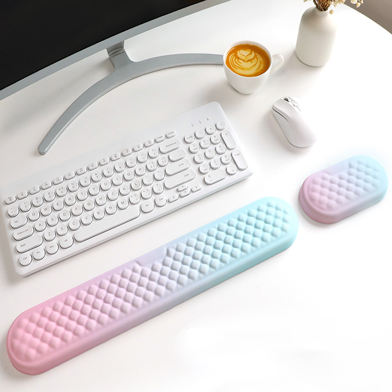 Keyboard Wrist Rest Pad Set So - Desk Corner Mat avaliação e preço