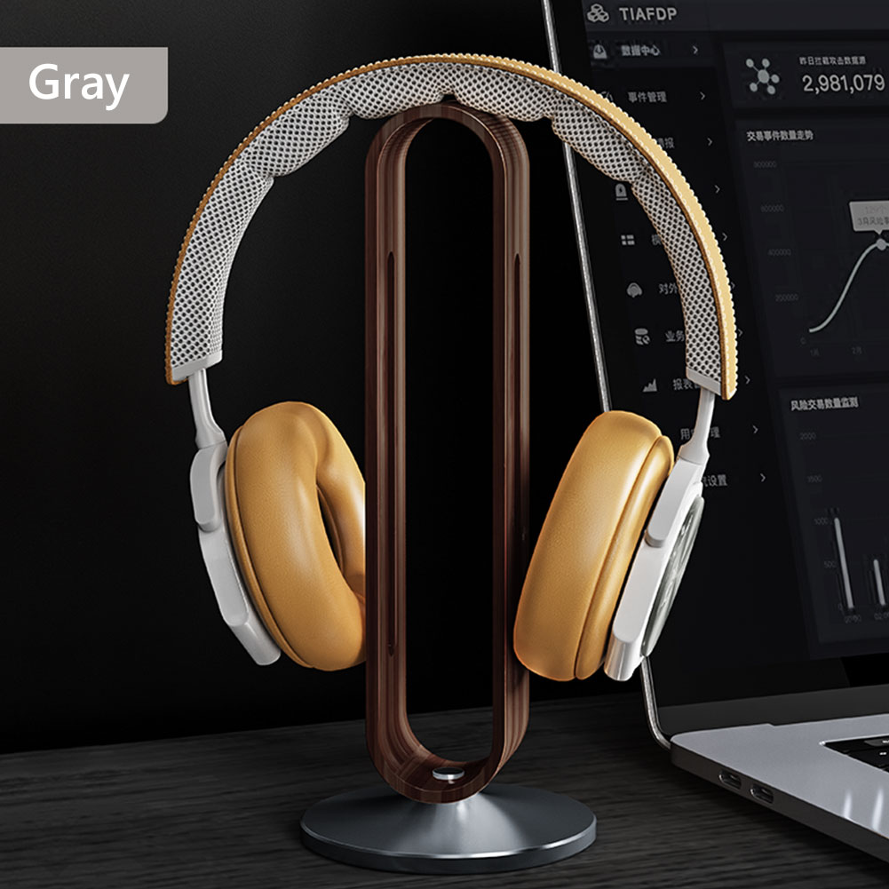 Bamboo Wood Headphone Stand De - Gaming Accessories For Table avaliação e preço