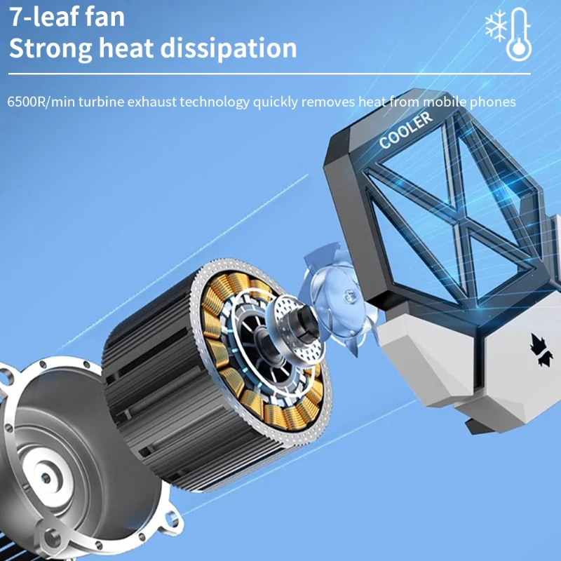 DY08 Mobile Phone Cooling Fan  - Gaming Accessories Room avaliação e preço