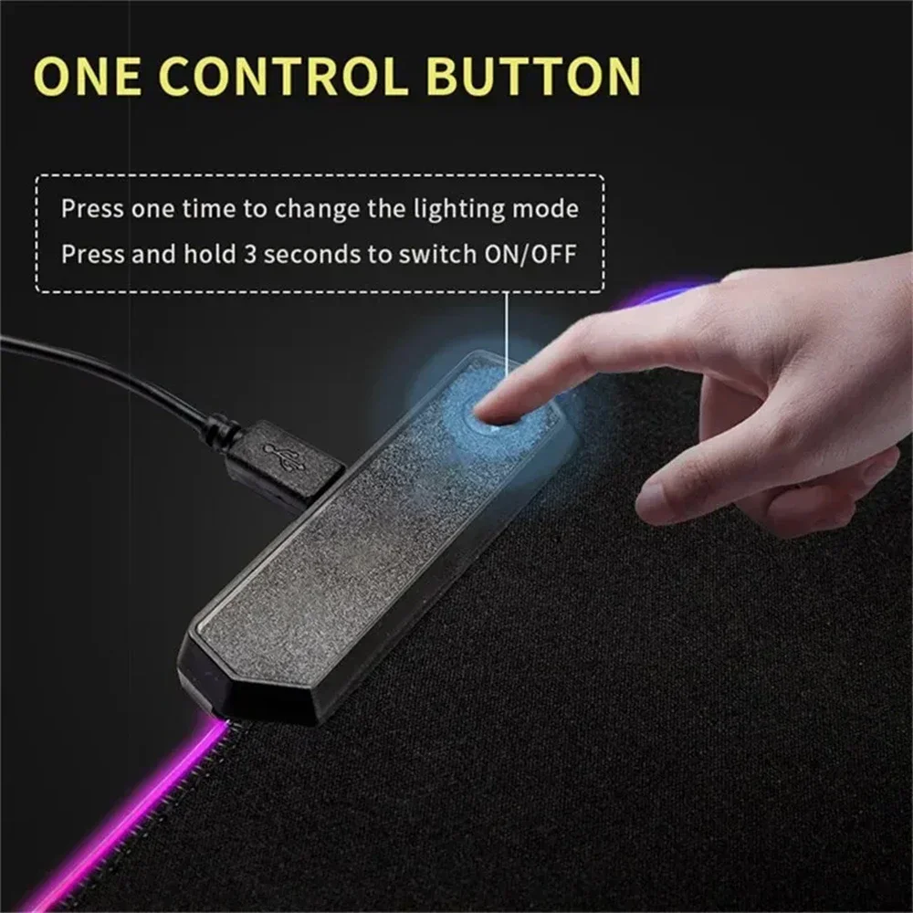 HD Anime Girl Mouse Pad RGB De - Desk Corner Mat avaliação e preço