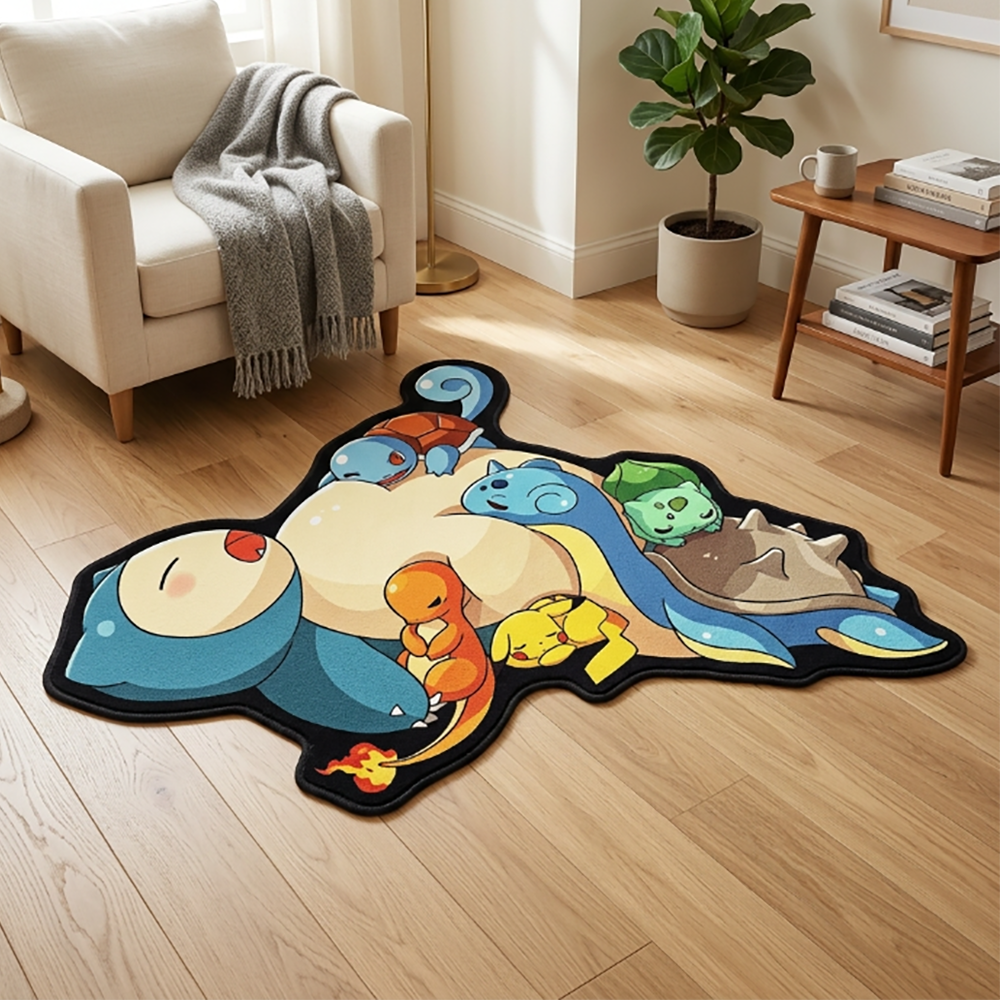 Cute Pokemon Floor Mat Snorlax - Gaming Accessories Room avaliação e preço