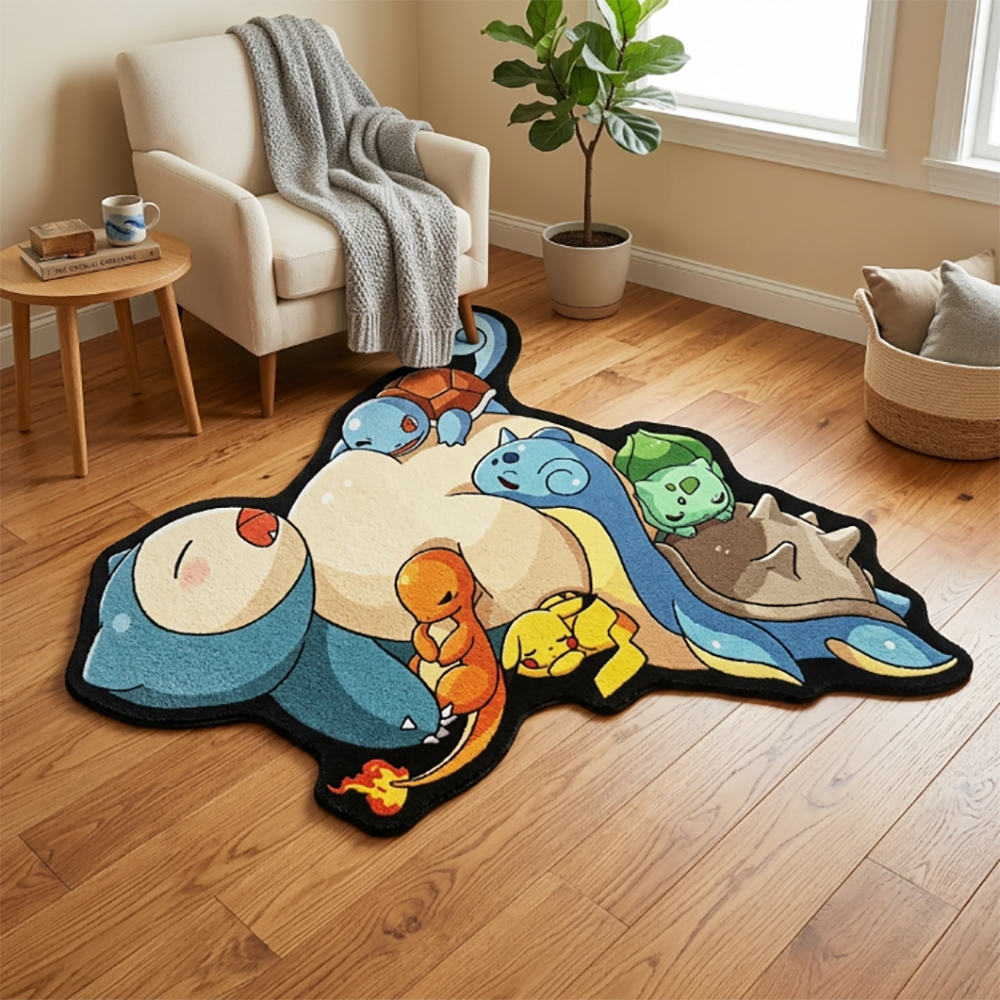 Cute Pokemon Floor Mat Snorlax - Gaming Accessories Room avaliação e preço
