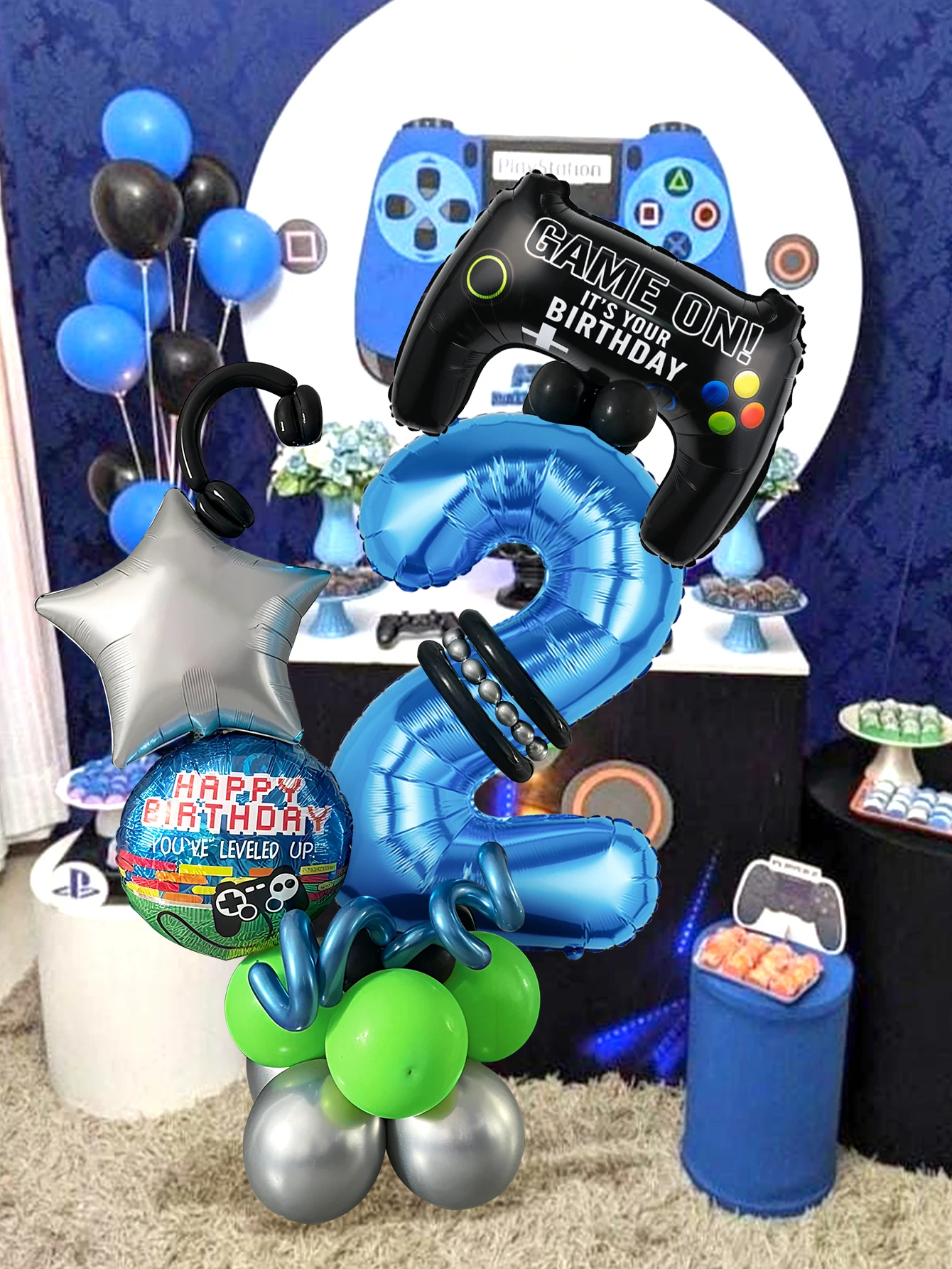 32PCS Game Theme Birthday Numb - Gaming Accessories Room avaliação e preço