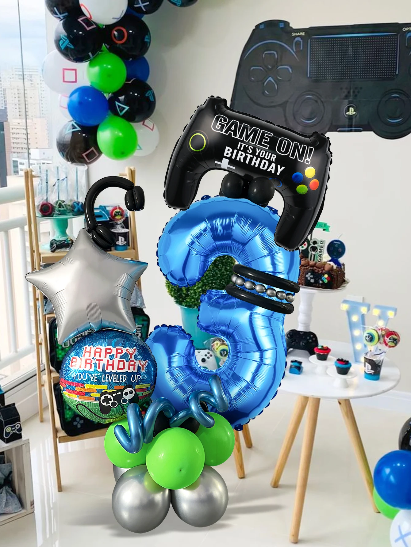 32PCS Game Theme Birthday Numb - Gaming Accessories Room avaliação e preço