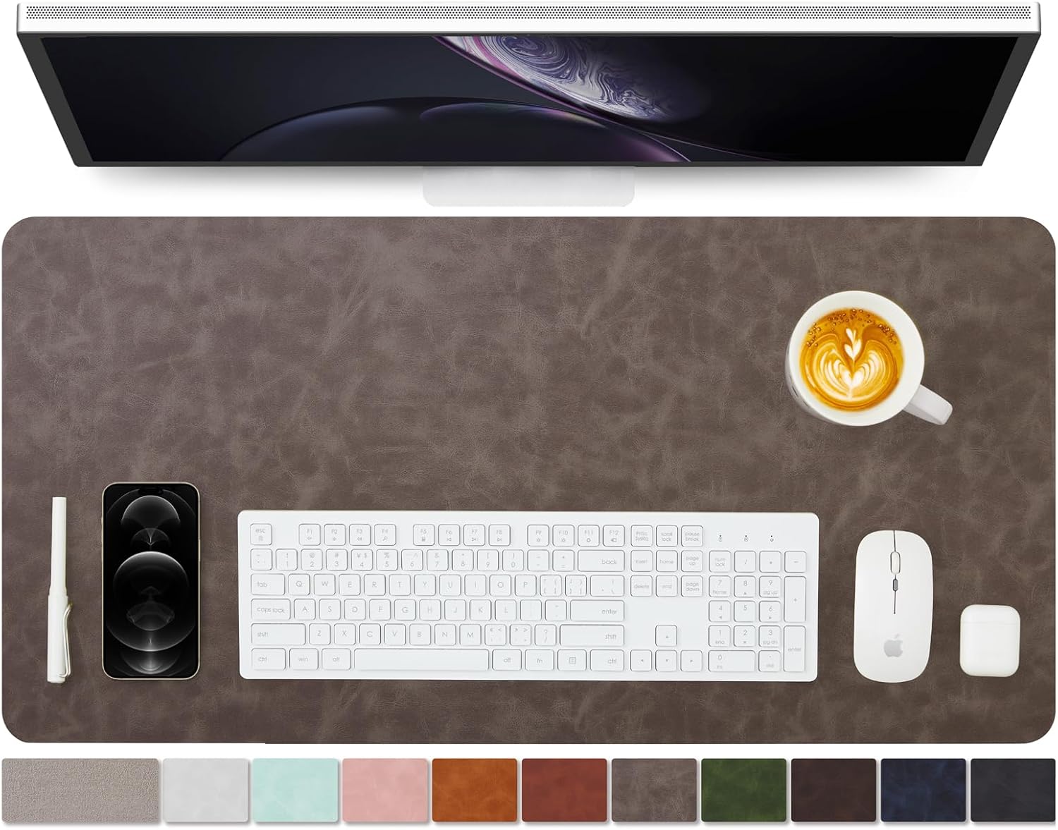 YSAGI Leather Desk Mat - Non-S - Desk Corner Mat avaliação e preço