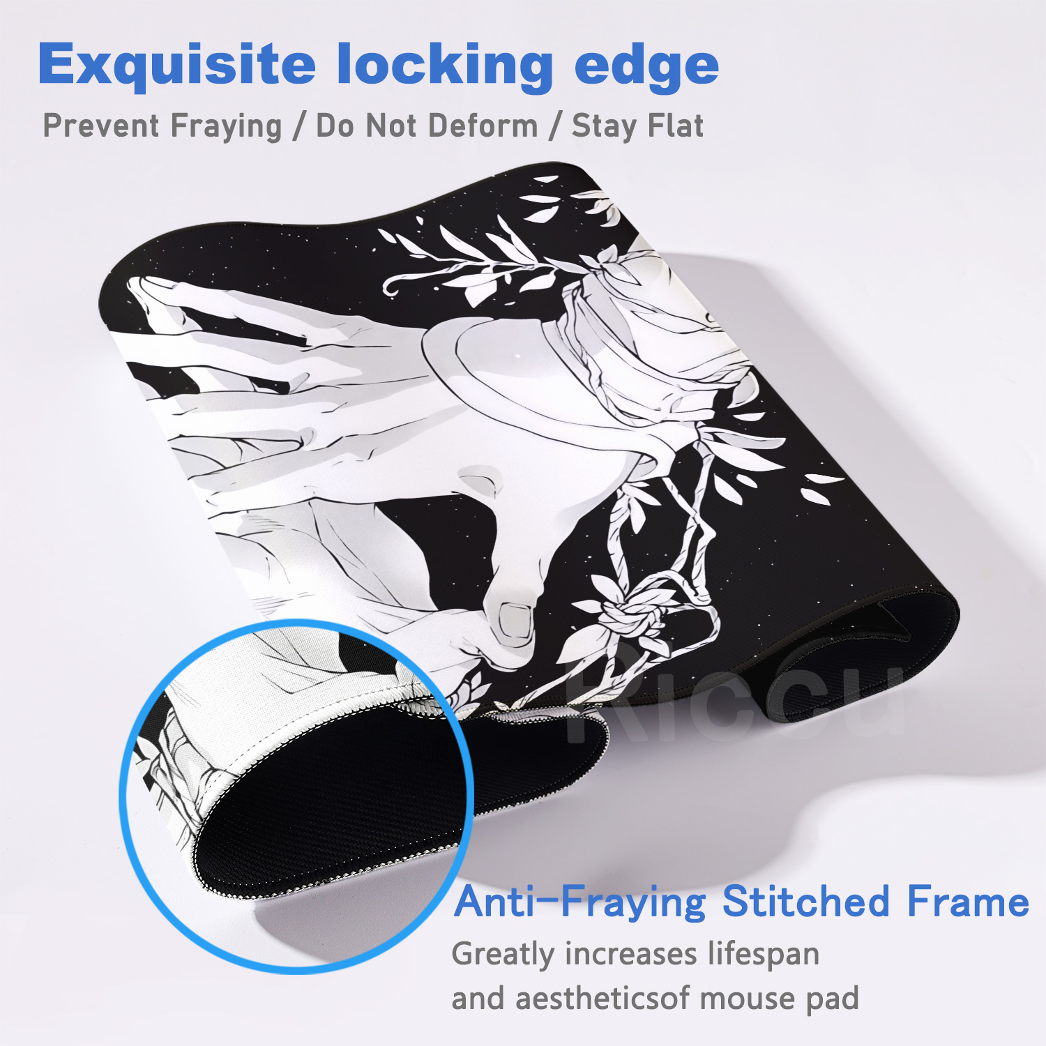 HD Large Black White XXL Gothi - Gaming Accessories Pc Setup avaliação e preço