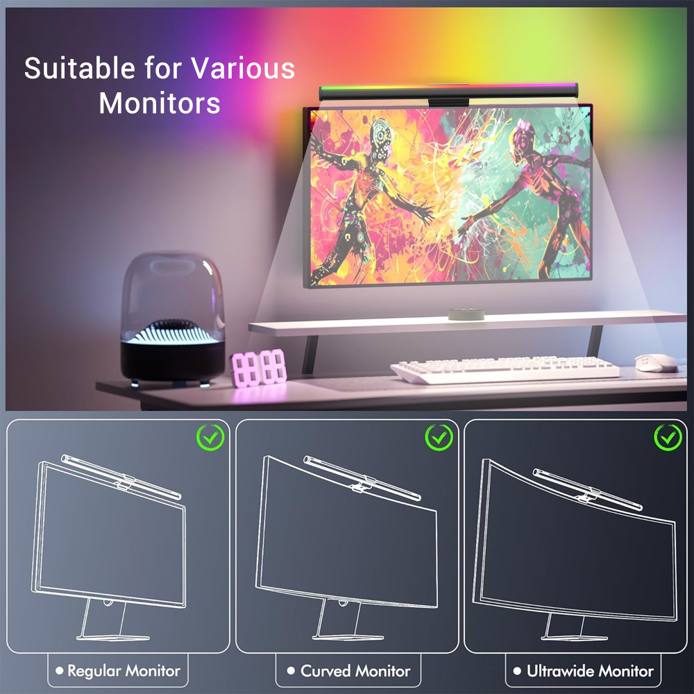 RGB Smart Wifi Monitor Light B - Gaming Accessories App avaliação e preço
