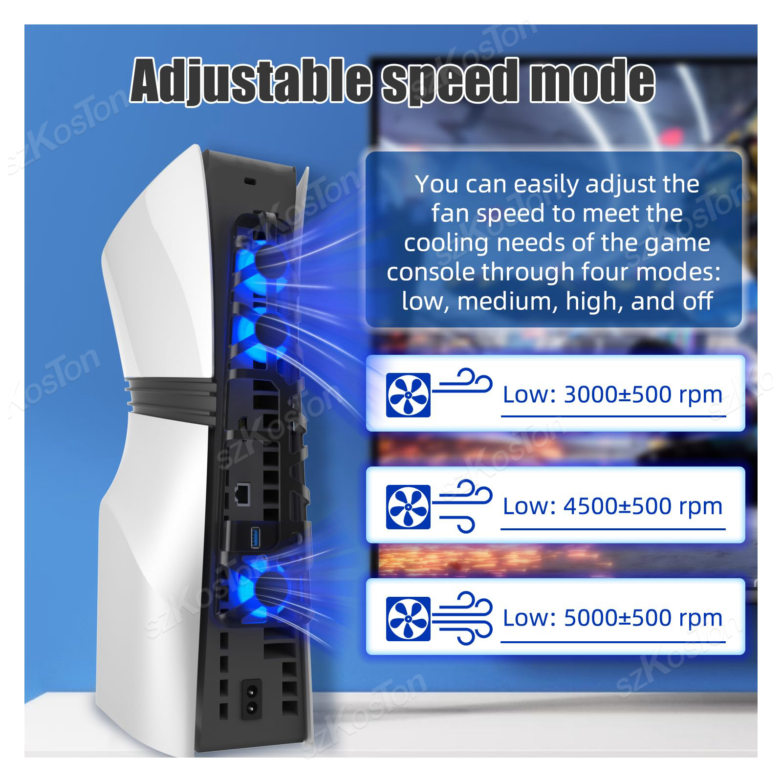 3 High-speed Cooling Fan For P - Gaming Accessories Led avaliação e preço