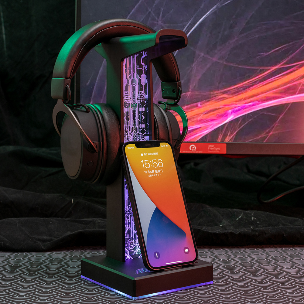 RGB Gaming Headphone Stand Dua - Gaming Accessories Deals avaliação e preço