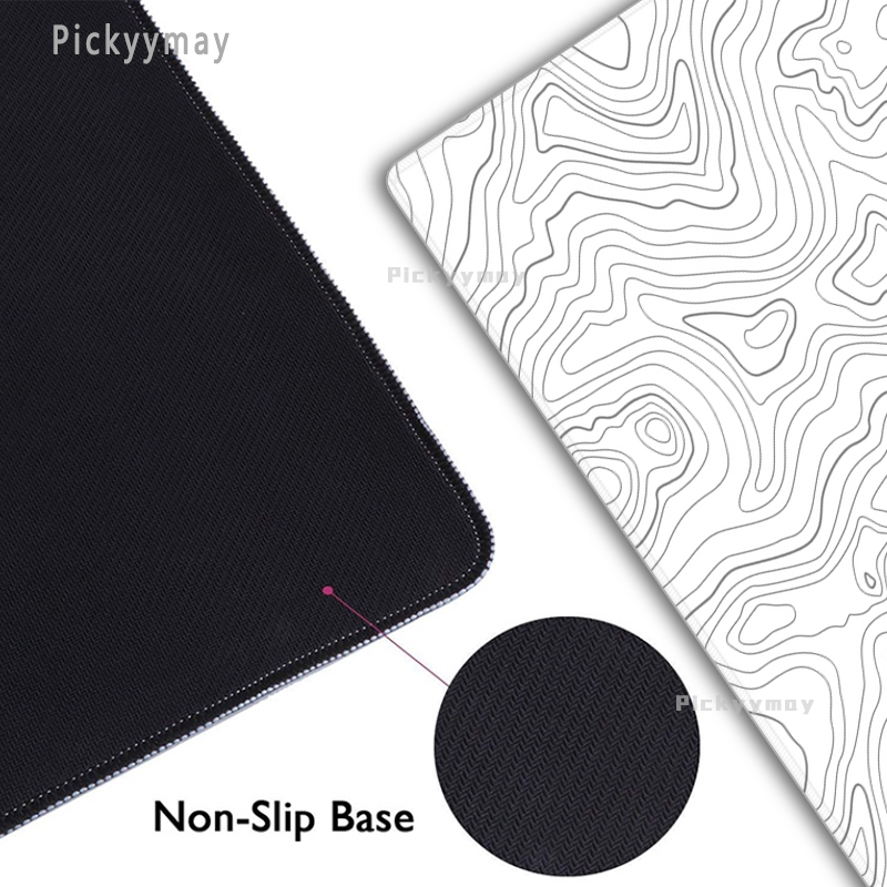 Black And White Large Mouse Pa - Desk Corner Mat avaliação e preço