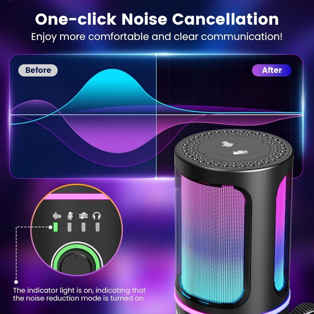 Microphone with Noise Cancelin - Gaming Accessories Controller avaliação e preço