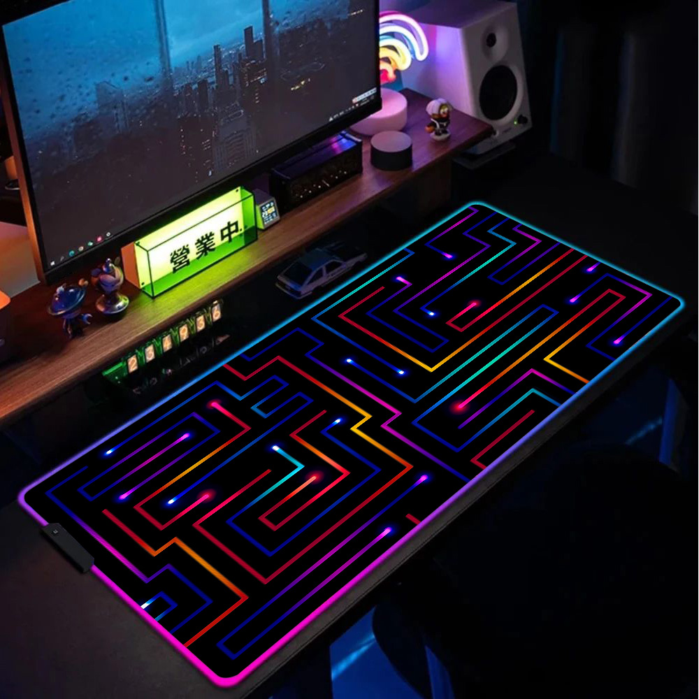 Xxl Mouse Pad 900x400 Neon Cir - Gaming Accessories Pc Setup avaliação e preço