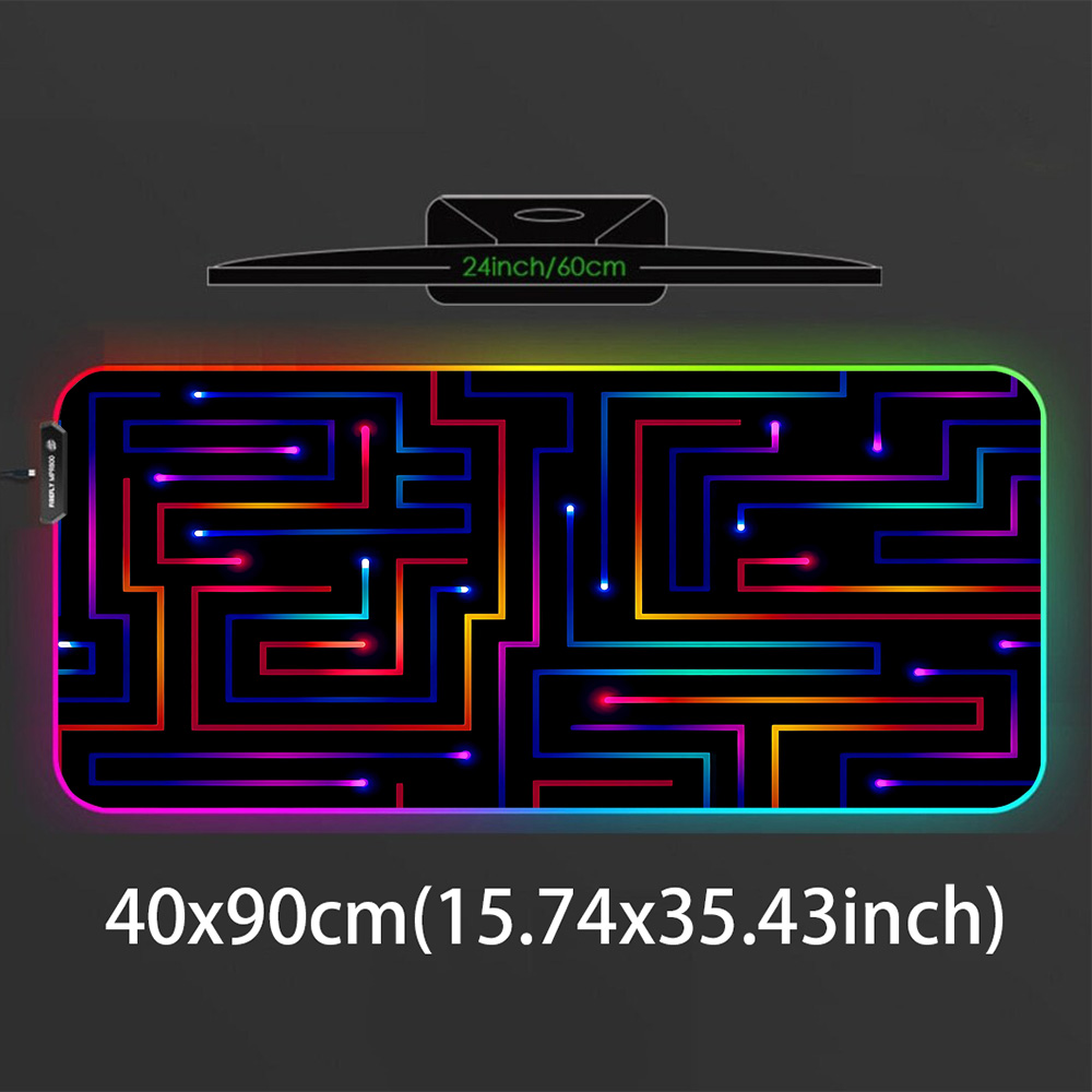 Xxl Mouse Pad 900x400 Neon Cir - Gaming Accessories Pc Setup avaliação e preço